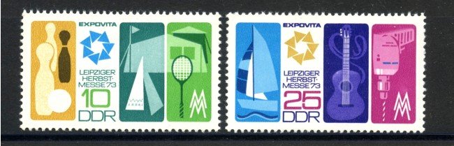 1973 - GERMANIA DDR - FIERA DI LIPSIA 2v.- NUOVI - LOTTO/36465