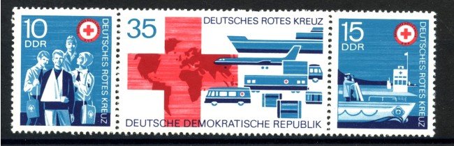 1972 - GERMANIA DDR - CROCE ROSSA  3v.- NUOVI - LOTTO/36440