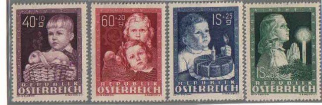 1949 - LOTTO/3493 - AUSTRIA - PRO OPERE INFANZIA