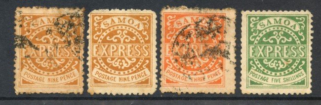 1877 - SAMOA - POSTA LOCALE - 4 RISTAMPE  - LOTTO/28821
