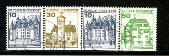 1977 - GERMANIA FEDERALE - 10+30 +10 + 50p. DA LIBRETTO - USATI - LOTTO/29874