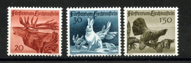 1946 - LIECHTENSTEIN - LOTTO/40913 - FAUNA 3v. - NUOVI