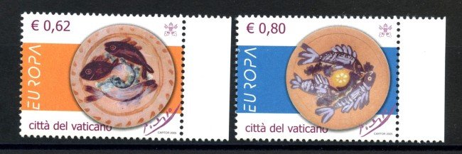2005 - VATICANO - EUROPA 2v. NUOVI - LOTTO/36795