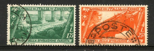 1932 - REGNO - LOTTO/40098 - MARCIA SU ROMA  ESPRESSI 2v. - USATI