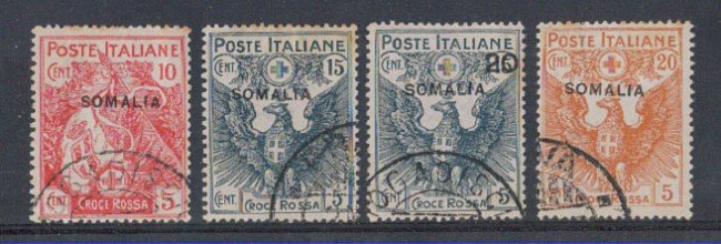 SOMALIA - 1916 - LOTTO/4149 - PRO CROCE ROSSA - USATI