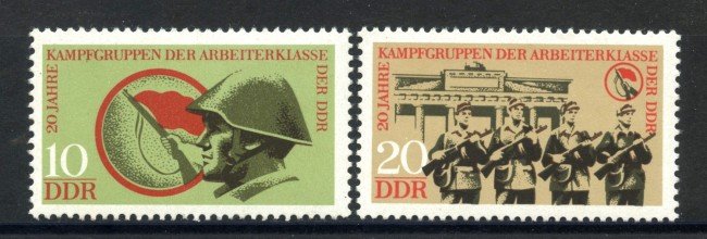 1973 - GERMANIA DDR - GRUPPI OPERAI COMBATTENTI  2v.- NUOVI - LOTTO/36466