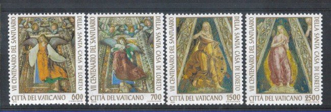 1995 - LOTTO/5762 - VATICANO - SANTA CASA DI LORETO 4v.