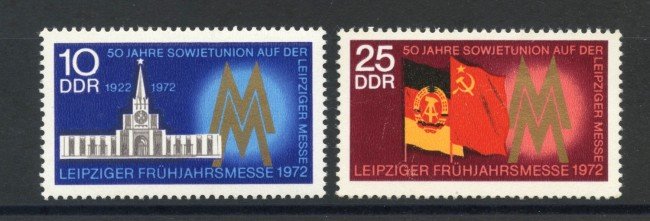 1972 - GERMANIA DDR - FIERA DI LIPSIA 2v.- NUOVI - LOTTO/36426
