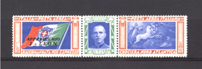 1933 - LOTTO/11425 - REGNO - TRITTICO  I-LEON - LING.