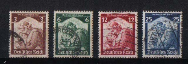 1935 - GER527CPU -  GERMANIA REICH -  RITORNO SARRE 2v. - USATI