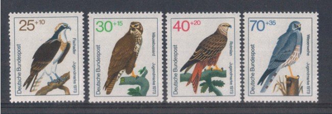 1973 - LOTTO/5279 - GERMANIA FEDERALE - UCCELLI RAPACI