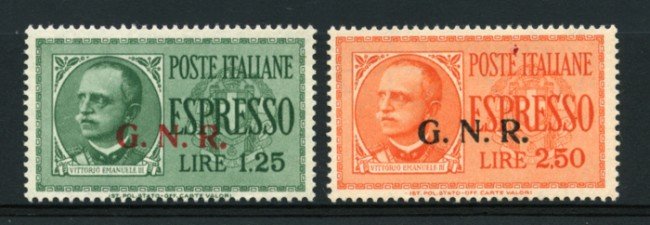 1943/44 - LOTTO/11734 - RSI - ESPRESSI 1,25 E 2,50 LIRE  TIRATURA DI VERONA - NUOVI