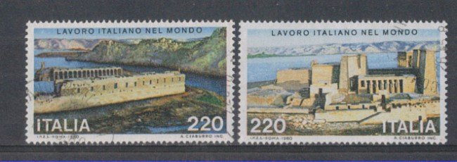 1980 - LOTTO/6720UD - REPUBBLICA - LAVORO ITALIANO - USATI DIVIS