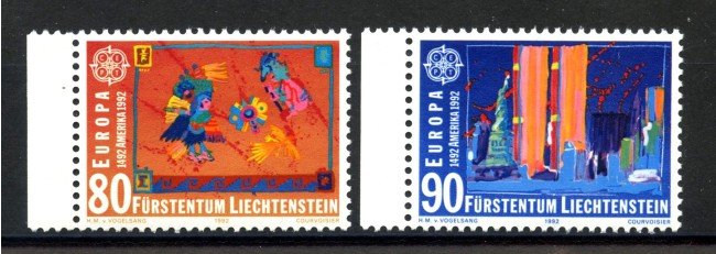 1992 - LIECHTENSTEIN - LOTTO/41102 - EUROPA 2v. - NUOVI