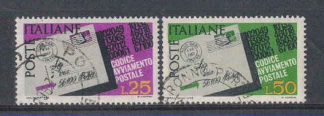 1968 - LOTTO/6480U - REPUBBLICA - CODICE POSTALE USATI
