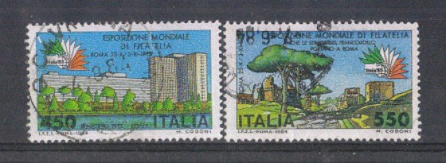 1984 - LOTTO/6810U - REPUBBLICA - EXPO ITALIA 85 - USATI