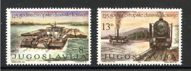 1981 - JUGOSLAVIA - LOTTO/38254 - COMMISSIONE DEL DANUBIO 2v. - NUOVI