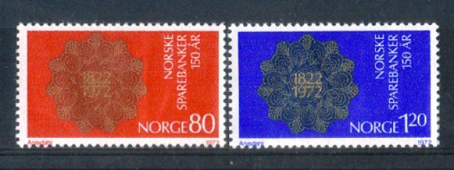 1972 - LOTTO/NORV595CPN - NORVEGIA - CASSE DI RISPARMIO - NUOVI
