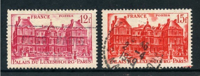 1948 - FRANCIA - PALAZZO DEL LUSSEMBURGO 2v. - USATI - LOTTO/28515