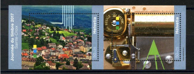 2017 - SVIZZERA - LOTTO/39720 - GIORNATA DEL FRANCOBOLLO - FOGLIETTO NUOVO