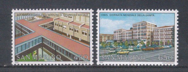 1986 - LOTTO/8063 - SAN MARINO - SICUREZZA SOCIALE - NUOVI