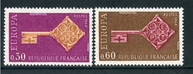 1968 - FRANCIA - EUROPA 2v. - NUOVI - LOTTO/25974