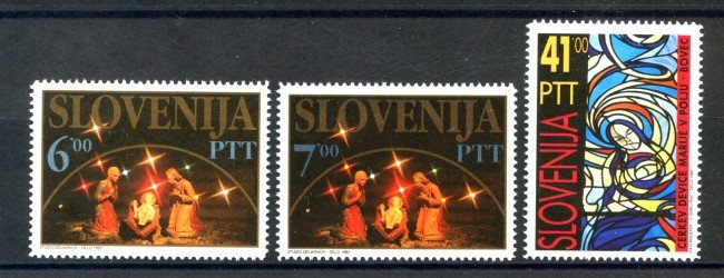 1992 - SLOVENIA - NATALE 3v. - NUOVI - LOTTO/33663