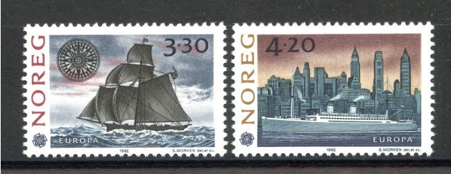 1992 - NORVEGIA - LOTTO/41088 - EUROPA 2v. - NUOVI