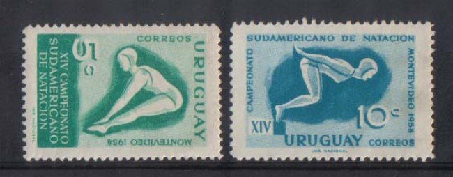 1958 - LOTTO/801  - URUGUAY - NUOTO