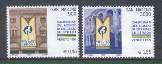 1999 - LOTTO/8203 - SAN MARINO - MONDIALI DI CICLISMO