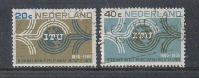 1965 - LOTTO/8808U - OLANDA - CENTENARIO U.I.T - USATI