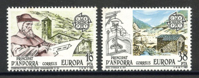 1983 - ANDORRA SPAGNOLA - LOTTO/41328 - EUROPA 2v. - NUOVI