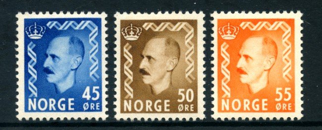 1950 - LOTTO/24060 - NORVEGIA - 45/50755 RE HAAKON 3v. - LING.