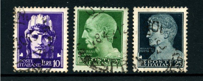 1929 - LOTTO/24654 - REGNO - 10/20/25 Lire  IMPERIALE 3v. - USATI