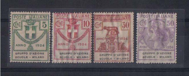 1924 - LOTTO/REGSS41CPN -  REGNO - GRUPPO D'AZIONE SCUOLE MILANO