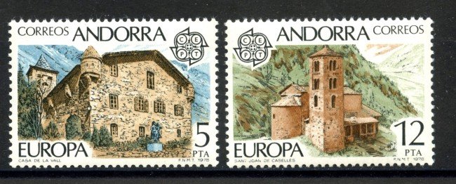 1978 - ANDORRA SPAGNOLA - LOTTO/41355 - EUROPA 2v. - NUOVI