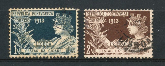 1913 - PORTOGALLO - FESTE DI LISBONA 2v. - USATI - LOTTO/9664U