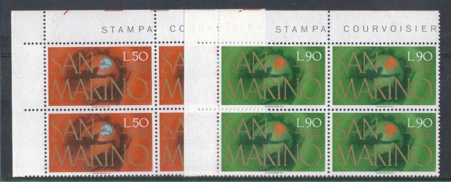1974 - LOTTO/7953Q - SAN MARINO - U.P.U. - QUARTINE