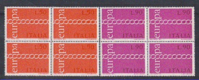 1971 - LOTTO/6543Q - REPUBBLICA - EUROPA QUARTINE