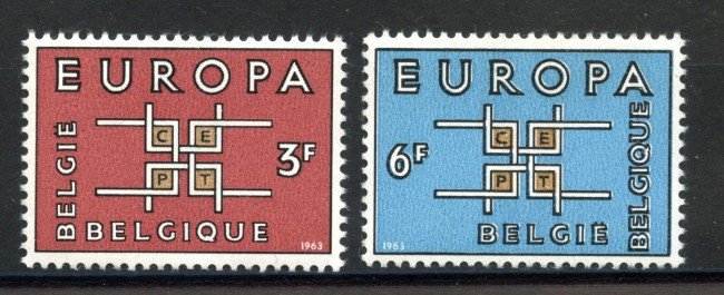 1963 - BELGIO - LOTTO/41164 - EUROPA 2v. - NUOVI