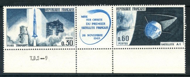 1965 - FRANCIA - PRIMO SATELLITE FRANCESE 2v. - NUOVI - LOTTO/25955