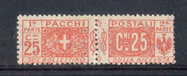 1914 - LOTTO/REGPP10L - REGNO - 25c. PACCHI POSTALI - LING.
