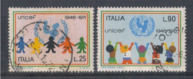 1971 - LOTTO/6551U - REPUBBLICA - UNICEF  USATI