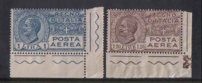 1926 - LOTTO/REGA6/7N - REGNO -POSTA AEREA 1 e 1,20 LIRE - NUOVI