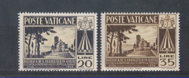 1954 - LOTTO/5839 - VATICANO - BASILICA DI S. FRANCESCO 2v. NUOVI
