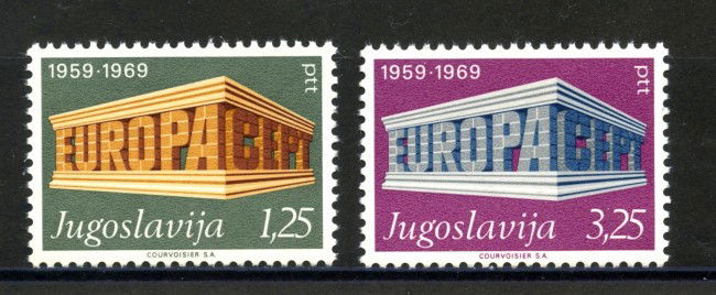1969 - JUGOSLAVIA - EUROPA  2v. NUOVI - LOTTO/34772