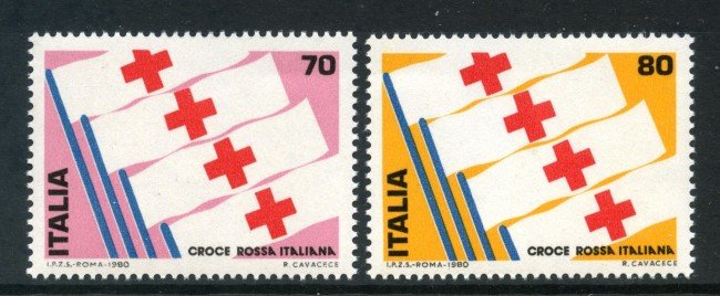 1980 - REPUBBLICA - CROCE ROSSA 2v. - NUOVI - LOTTO/6719