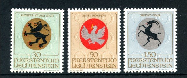 1969 - LIECHTENSTEIN - STEMMI 3v. - NUOVI - LOTTO/26450