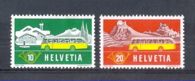 1953 - LOTTO/SVI538CPN - SVIZZERA - CORRIERE POSTALI 2v. - NUOVI