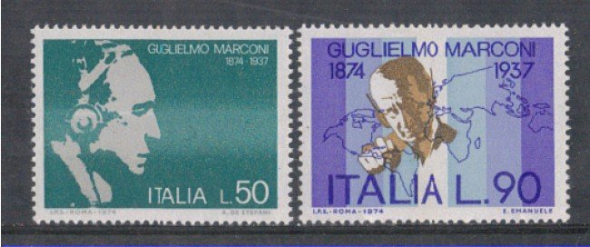 1974 - LOTTO/6598 - REPUBBLICA - GUGLIELMO MARCONI